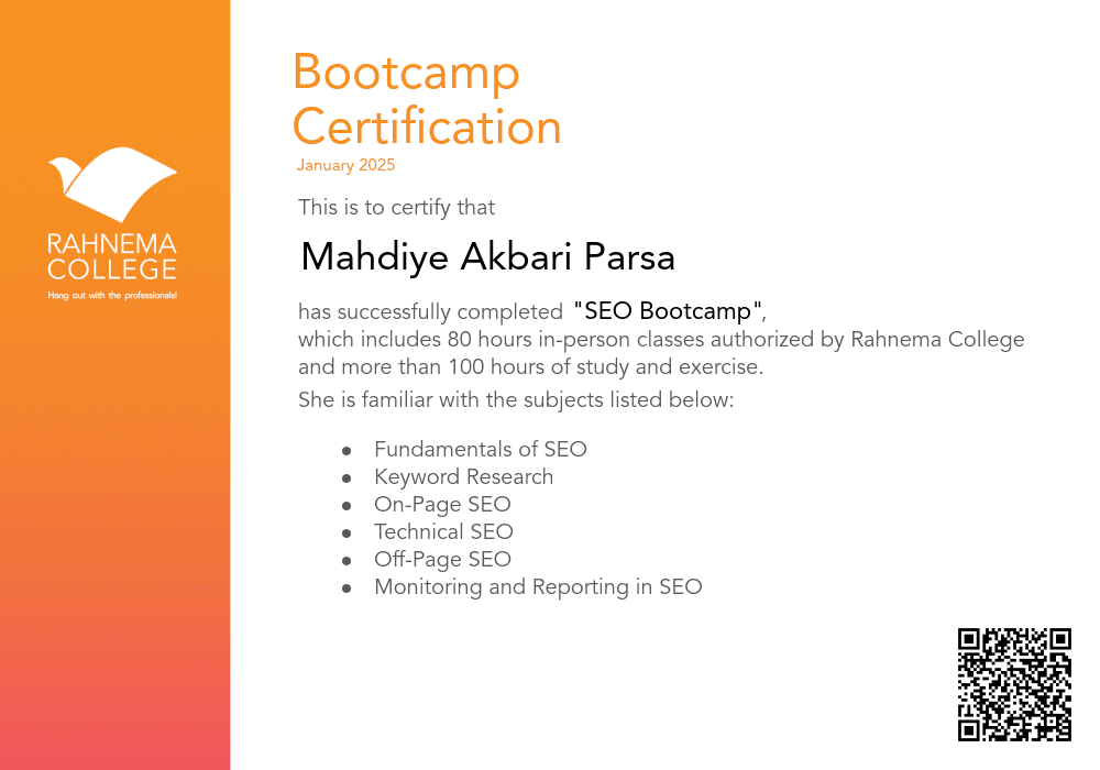 SEO Bootcamp-completion-certificate