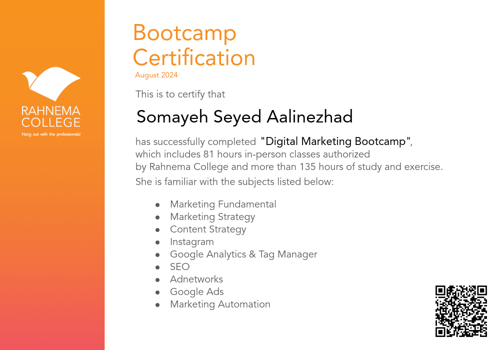 Digital Marketing Bootcamp-completion-certificate