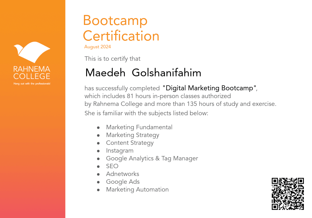 Digital Marketing Bootcamp-completion-certificate
