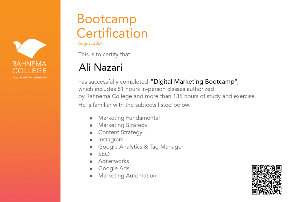 Digital Marketing Bootcamp-completion-certificate