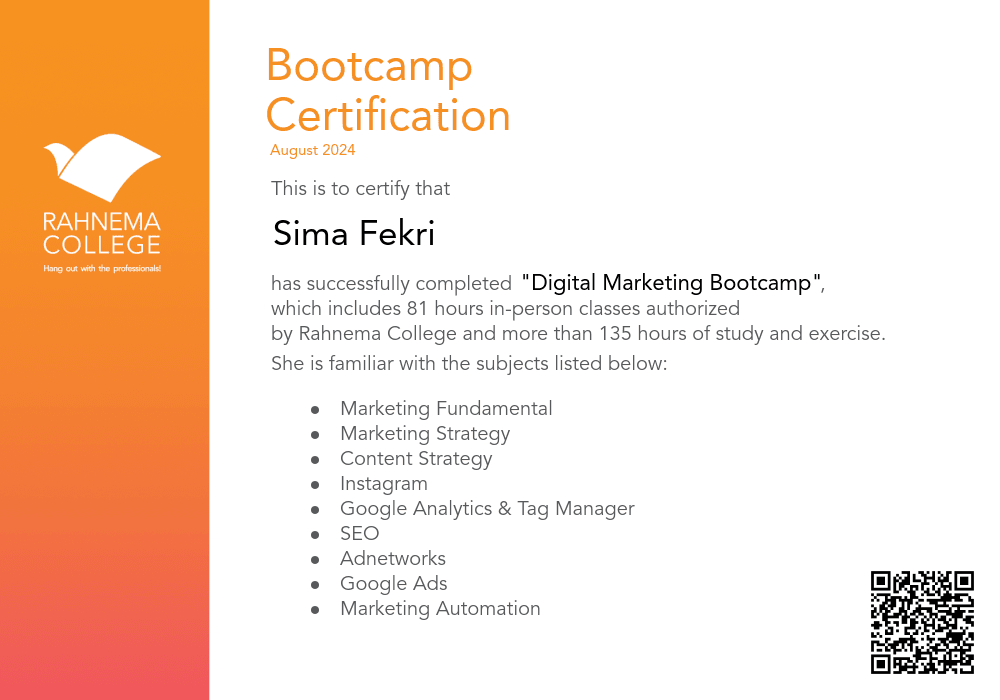Digital Marketing Bootcamp-completion-certificate