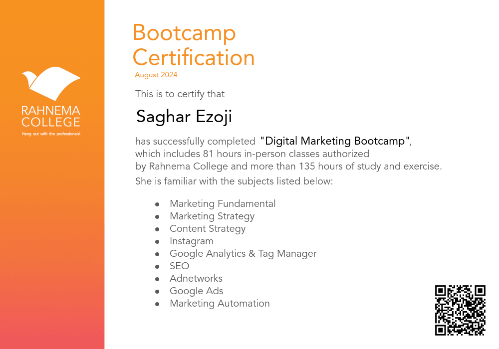 Digital Marketing Bootcamp-completion-certificate