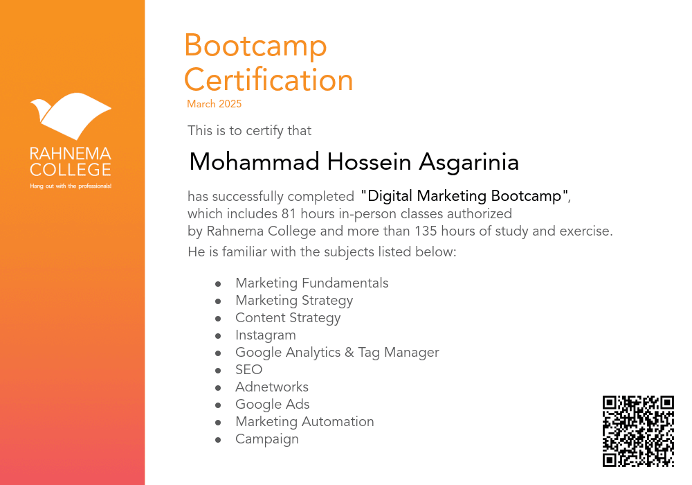 Digital Marketing Bootcamp-completion-certificate