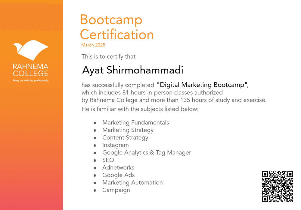 Digital Marketing Bootcamp-completion-certificate