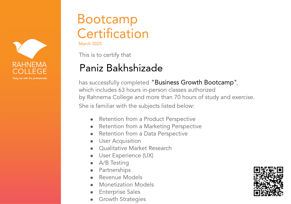 Business Growth Bootcamp-completion-certificate