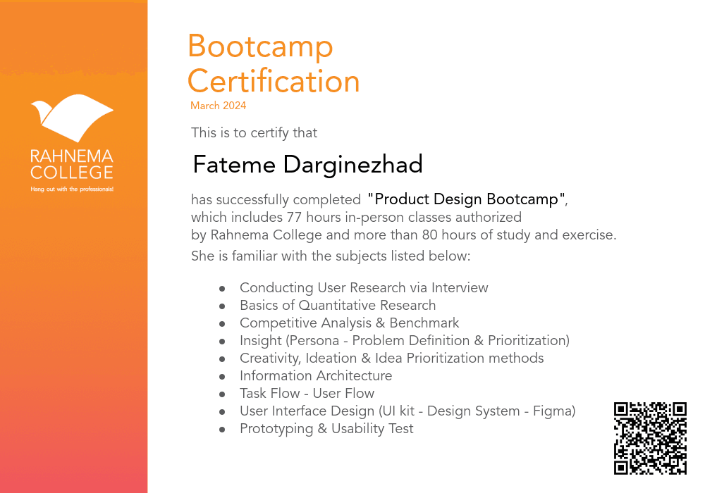 Product Design Bootcamp-completion-certificate