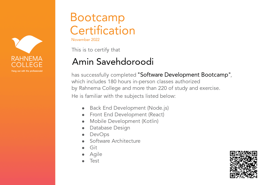 Software Development Bootcamp-completion-certificate