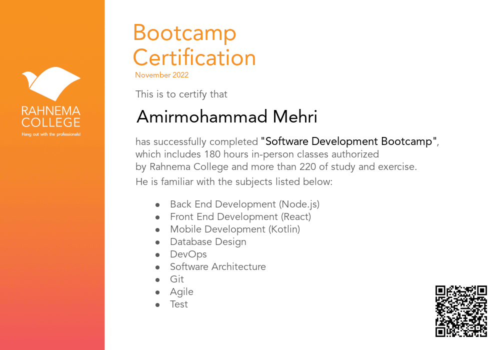 Software Development Bootcamp-completion-certificate