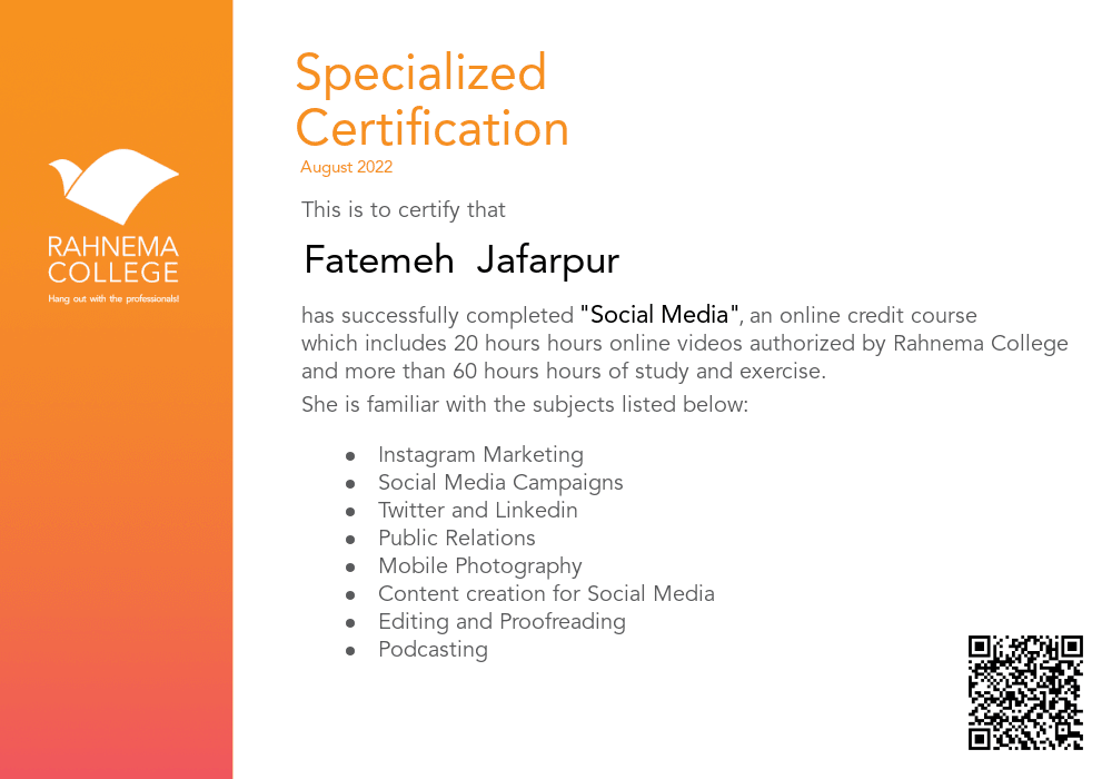 Social Media-completion-certificate