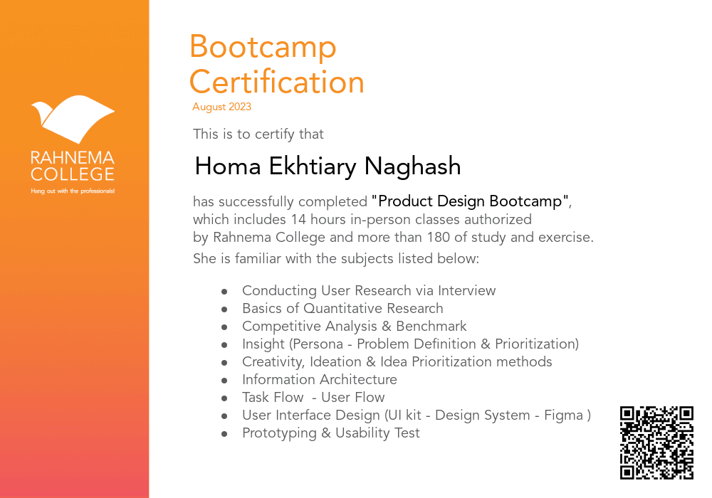 Product Design Bootcamp-completion-certificate