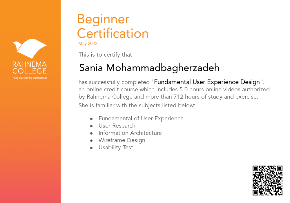 Fundamental User Experience Design-completion-certificate