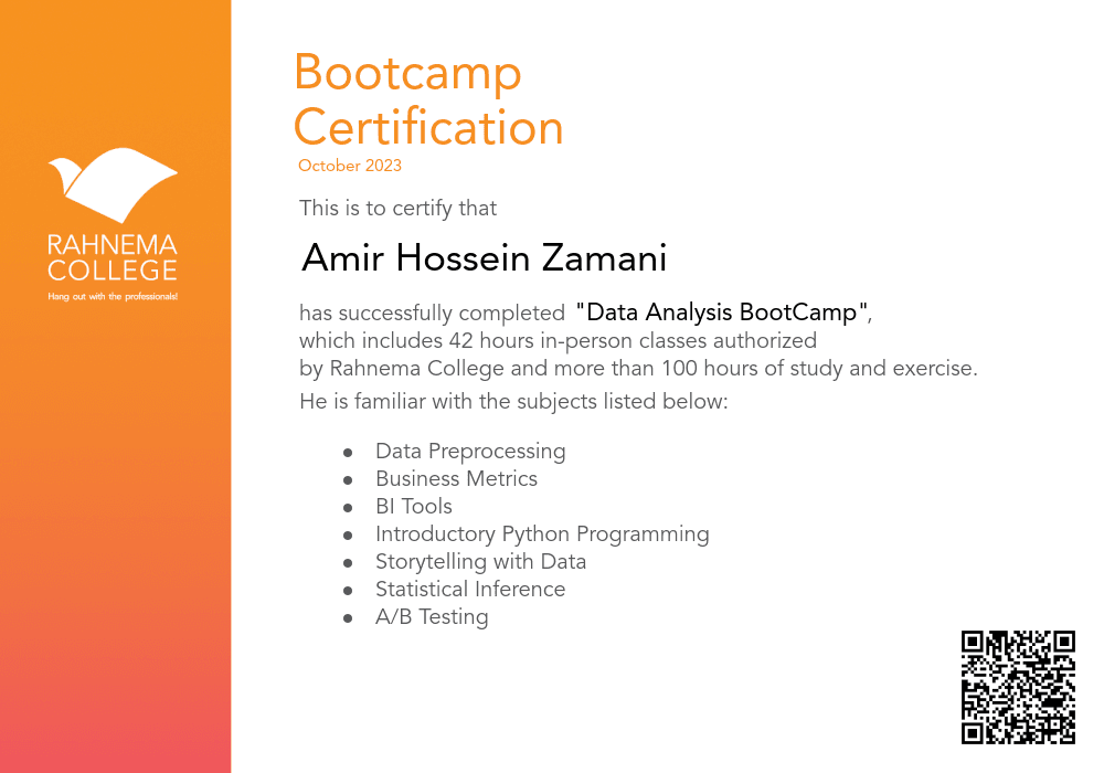 Data Analysis BootCamp-completion-certificate