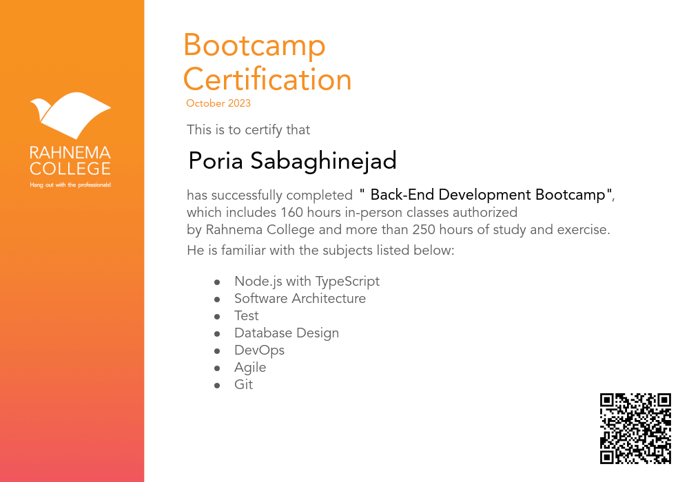  Back-End Development Bootcamp-completion-certificate