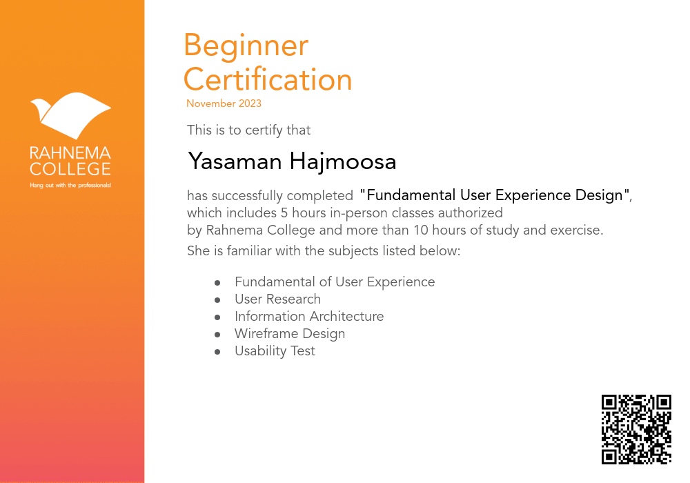 Fundamental User Experience Design-completion-certificate
