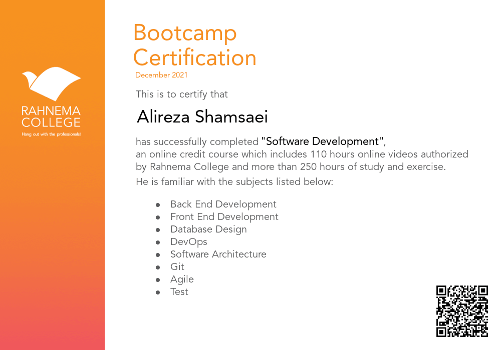 Software Development Bootcamp-completion-certificate