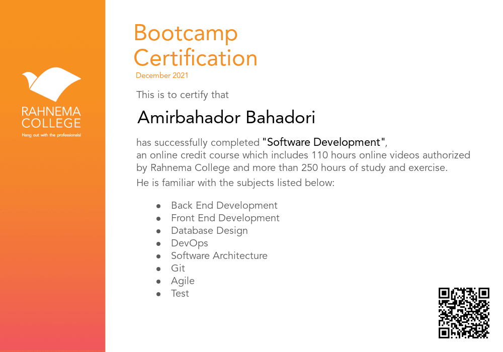 Software Development Bootcamp-completion-certificate