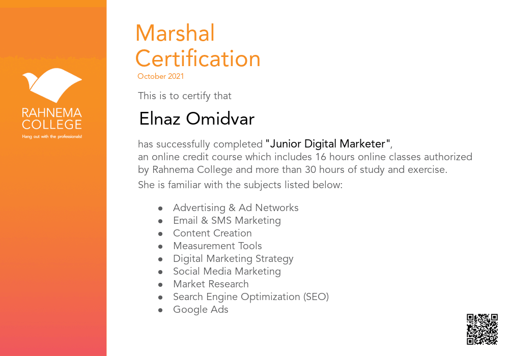 Fundamental Digital Marketing-completion-certificate