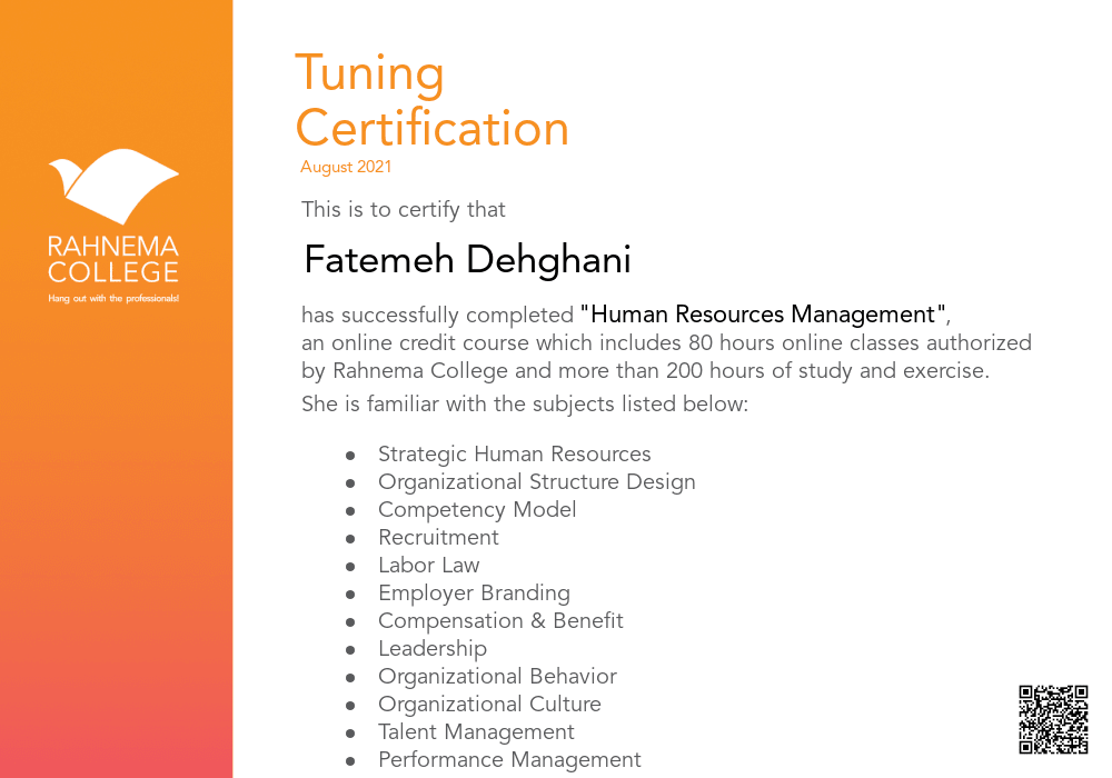 Human Resource Management Bootcamp-completion-certificate