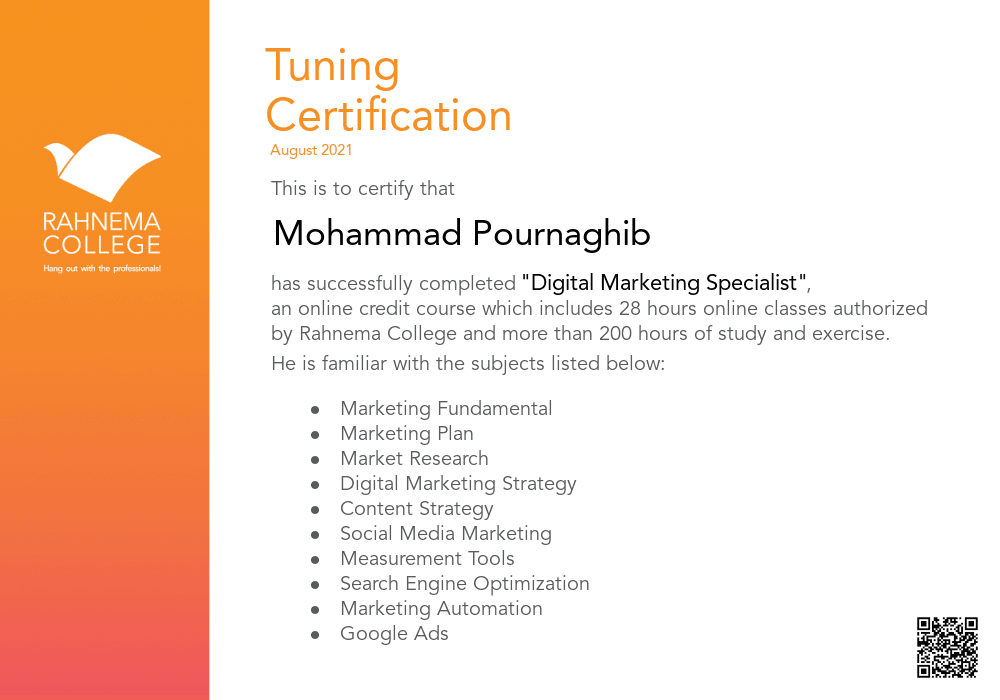 Digital Marketing Bootcamp-completion-certificate