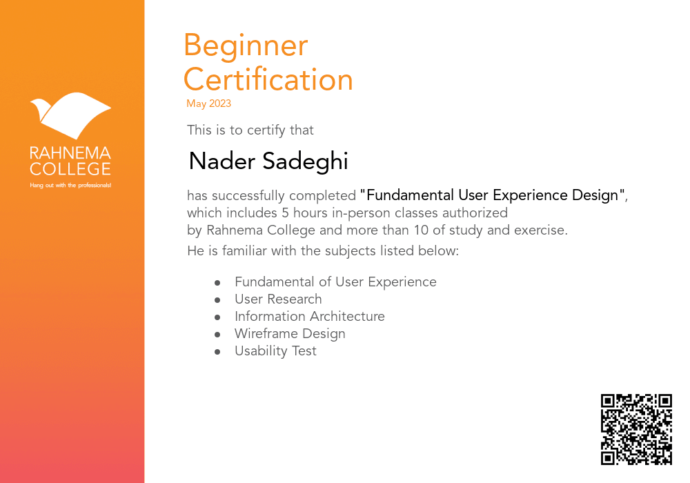 Fundamental User Experience Design-completion-certificate